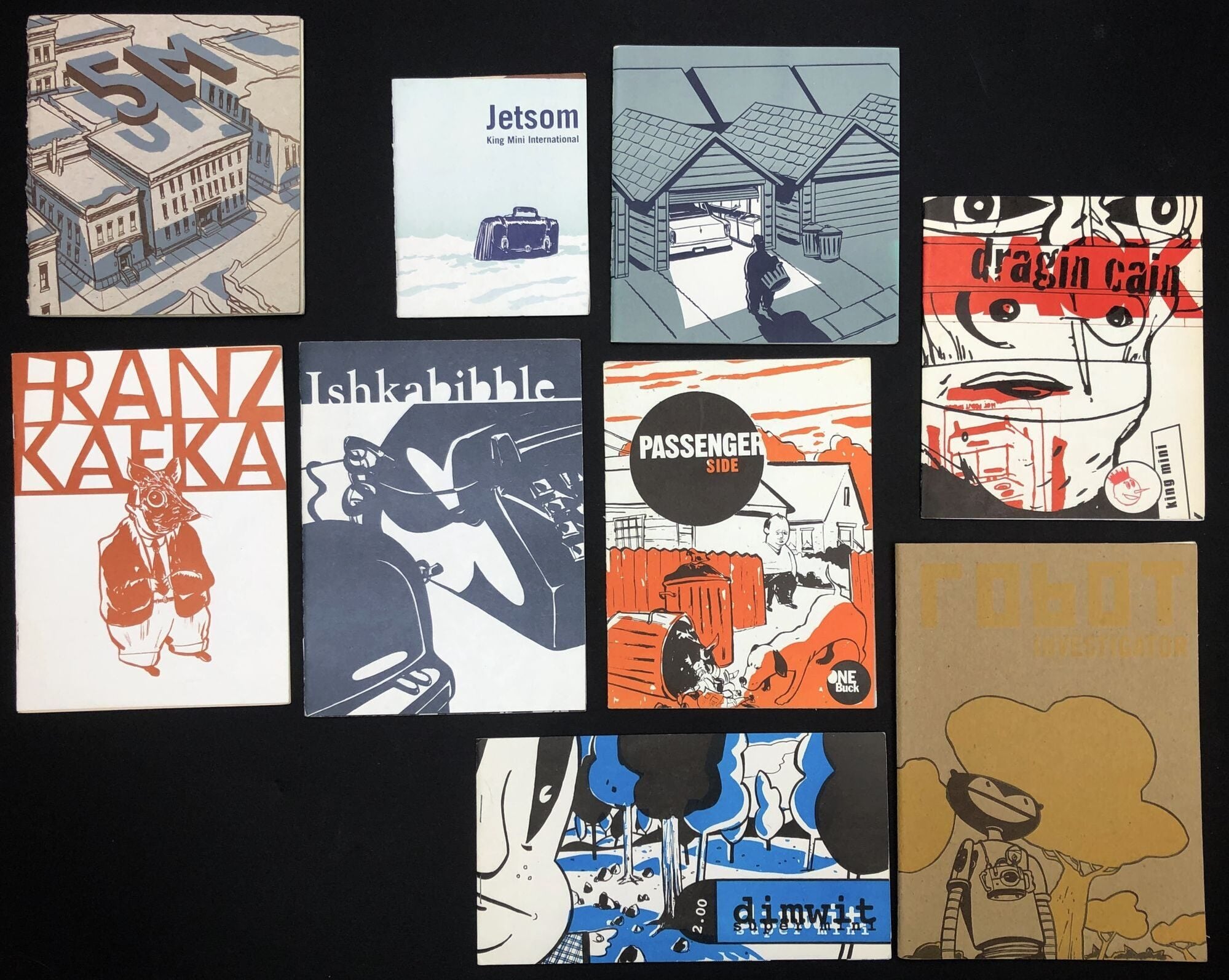 9 original limited King Mini comic booklets with cover wraparound ...