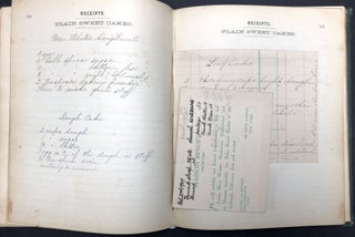 Late 19th century "Household Treasury" book of handwritten recipes, possibly Columbus OH