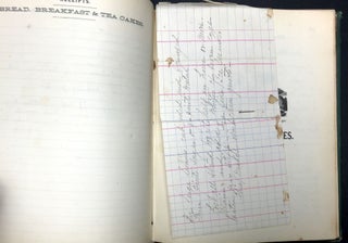 Late 19th century "Household Treasury" book of handwritten recipes, possibly Columbus OH