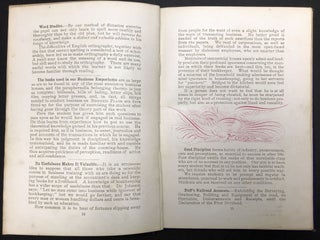 Ca. 1890s promotional book & course guide for Duff's Mercantile College, Pittsburgh: penmanship, bookkeeping, shorthand, phonography, typing, etc.