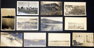 Item #H29268 11 Maine RPPCs Real Photo Postcards 1920s-30s: Monhegan, Jackman, Boothbay Harbor,...