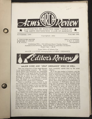 ARCA Arms Review, Vol. 1, 1934