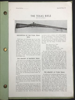 A. R. C. A. Arms Quarterly, Vol. 1 nos. 1-3 (June-December, 1933), Vol. 2 nos. 1-2 (1934)