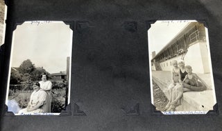 Charming Ohio photo album, 1929-1931, of vacationing in Ashtabula, Nelson's Ledges in Garrettsville, McKinley's birthplace