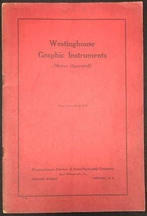 Item #H29380 1919 Instruction Book: Westinghouse Graphic Instruments (Motor Operated)....