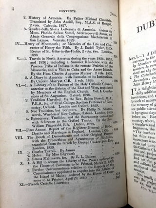 The Dublin Review, Vol. VII: August & November, 1839