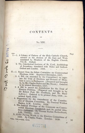 The Dublin Review, Vol. VII: August & November, 1839