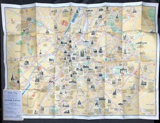 Item #H29412 Le Plan de Bruxelles, Monumental et Historique (33 x 24", 1950s). De Rouck