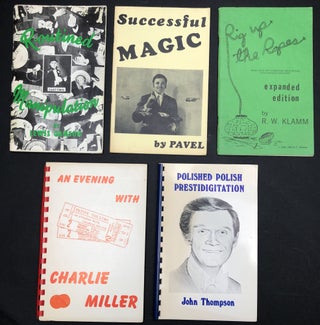 Item #H29418 5 Stage Magic how-to pamphlets: Routined Manipulation Part II (1951), Successful...