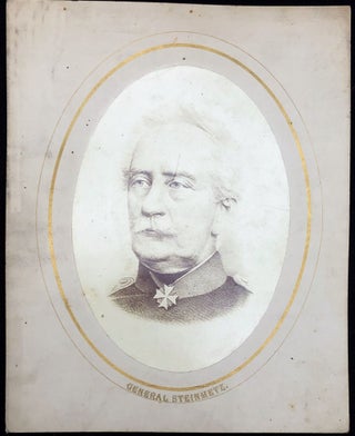 4 1870s large mounted oval photos of Louis II of Bavaria, General Karl Friedrich v. Steinmetz, Victor Emanuel II of Italy, Gen. Albrecht von Roon