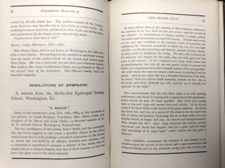 1883 memorial volume for Alpha Byronette Clark of Scenery Hill, Washington County PA