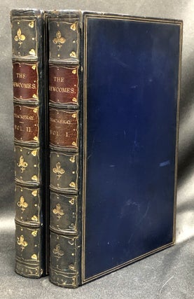 Item #H29517 The Newcomes (2 volumes, 1854-1855) in fine Worsfold bindings. William Makepeace...