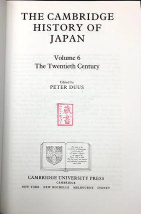 The Cambridge History of Japan, Vol. 6: The Twentieth Century