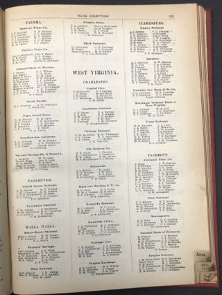 The Bankers Directory and Collection Guide...Corrected to September, 1915