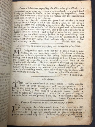 The New and Complete Universal Letter-Writer, bought at Zadok Cramer's Pittsburgh bookstore in 1804