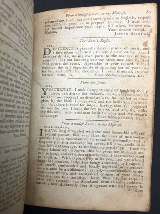 The New and Complete Universal Letter-Writer, bought at Zadok Cramer's Pittsburgh bookstore in 1804