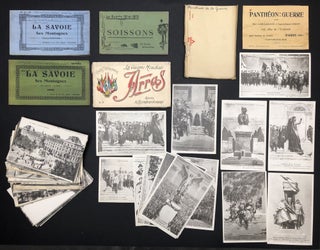 Item #H29668 Group of 1918 postcards & booklets of postcards: Paris (62), Pantheon de la Guerre...