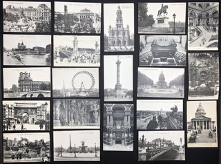 Group of 1918 postcards & booklets of postcards: Paris (62), Pantheon de la Guerre (20), Soissons, Arras, La Savoie - Maurienne & Tarentaise