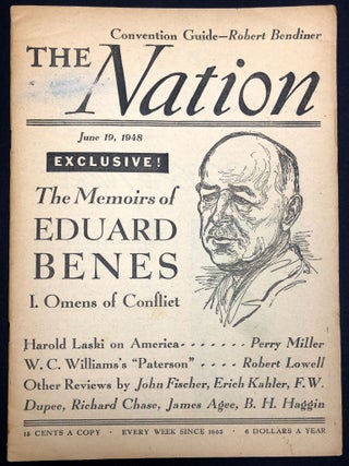 Item #H29675 The Nation, June 19, 1948, with movie reviews by Agee, Lowell on Williams' Paterson....