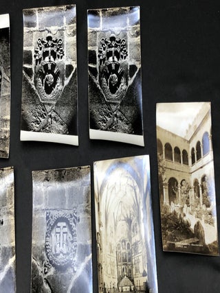 11 real photo postcards from the 1950s of San Agustin monastery in Acolman, Mexico