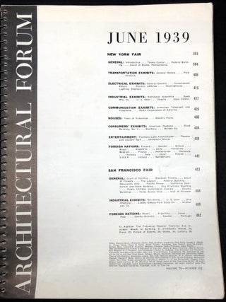 Architectural Forum, June 1939, World's Fair number: San Francisco and New York