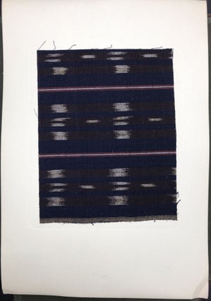 Forty Handwoven Cotton Textiles from Japan (1955) - with actual sample swatches