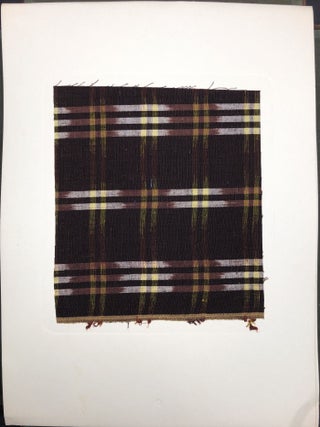 Forty Handwoven Cotton Textiles from Japan (1955) - with actual sample swatches
