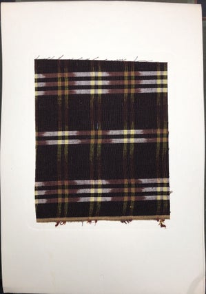 Forty Handwoven Cotton Textiles from Japan (1955) - with actual sample swatches