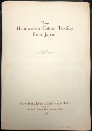 Forty Handwoven Cotton Textiles from Japan (1955) - with actual sample swatches