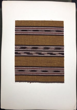 Forty Handwoven Cotton Textiles from Japan (1955) - with actual sample swatches