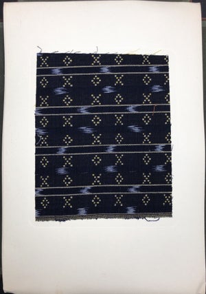 Forty Handwoven Cotton Textiles from Japan (1955) - with actual sample swatches