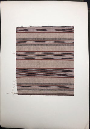 Forty Handwoven Cotton Textiles from Japan (1955) - with actual sample swatches