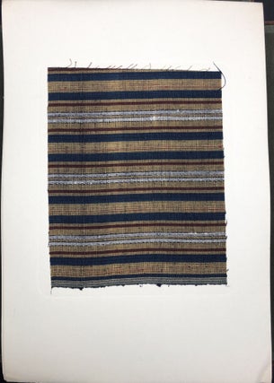 Forty Handwoven Cotton Textiles from Japan (1955) - with actual sample swatches