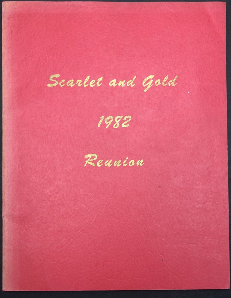 Item #H29976 Scarlet and Gold 1982 Reunion (Cobden District High School, Ontario Canada)