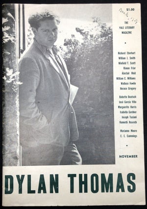 Item #H30007 The Yale Literary Magazine, November 1954, Dylan Thomas Memorial Issue. William...