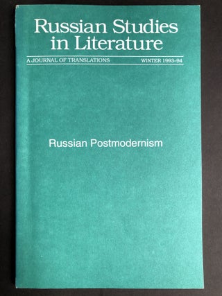 Item #H30048 Russian Postmodernism: Russian Studies in Literature, Winter 1993-94. Deming Brown, ed
