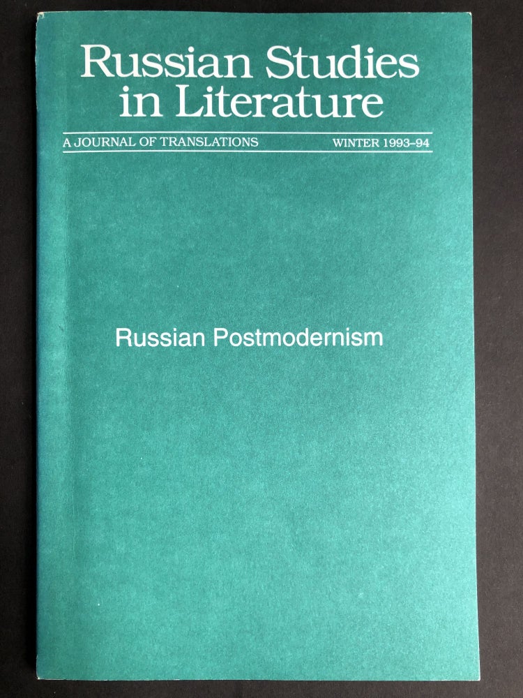 Item #H30048 Russian Postmodernism: Russian Studies in Literature, Winter 1993-94. Deming Brown, ed.