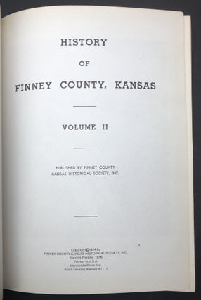 History of Finney County, Kansas, Vol. II only