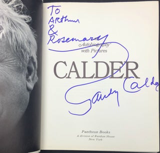 An Autobiography with Pictures -- inscribed by Calder