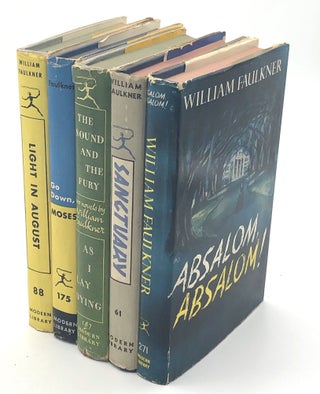 Item #H30169 5 Modern Library editions in dust jackets from the 1940s-50s: Light in August, Go...