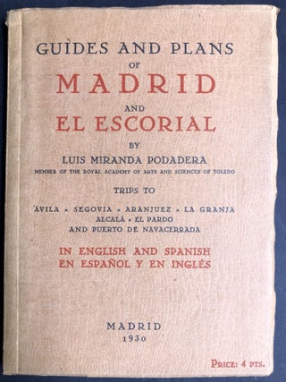 Item #H30183 Guides and Plans of Madrid and El Escorial: trips to Ávila, Segovia, Aranjuez, La...
