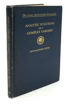 Item #H30186 Analytic Functions of a Complex Variable. David Raymond Curtiss