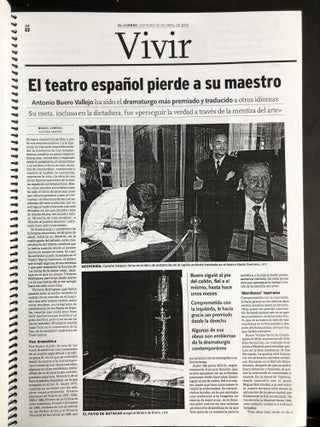 Dossier de Prensa, Sobre la muerte de Buero Vallejo