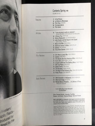 Sight and Sound, 8 issues: Winter 1967/1968 - Autumn 1969