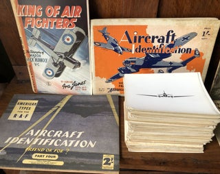 Substantial group of 1940-1943 English aircraft identification books, cards & ephemera