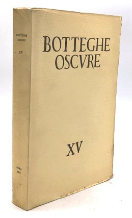 Item #H30206 Botteghe Oscure, Quaderno XV, 1955. Marguerite Caetani, ed