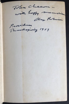 Athens in the Age of Pericles -- inscribed by author to John Cheever