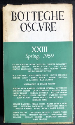 Item #H30214 Botteghe Oscure, Quaderno XXIII, Spring 1959. Marguerite Caetani, ed