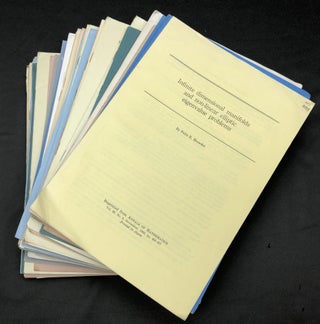 Item #H30260 68 offprints of mathematical articles, 1956-1967. Felix E. Browder