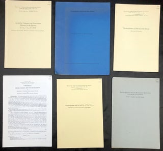 25 offprints 1959-1970 often with co-authors on mathematics, thermodynamics, physics, rheology, mechanics